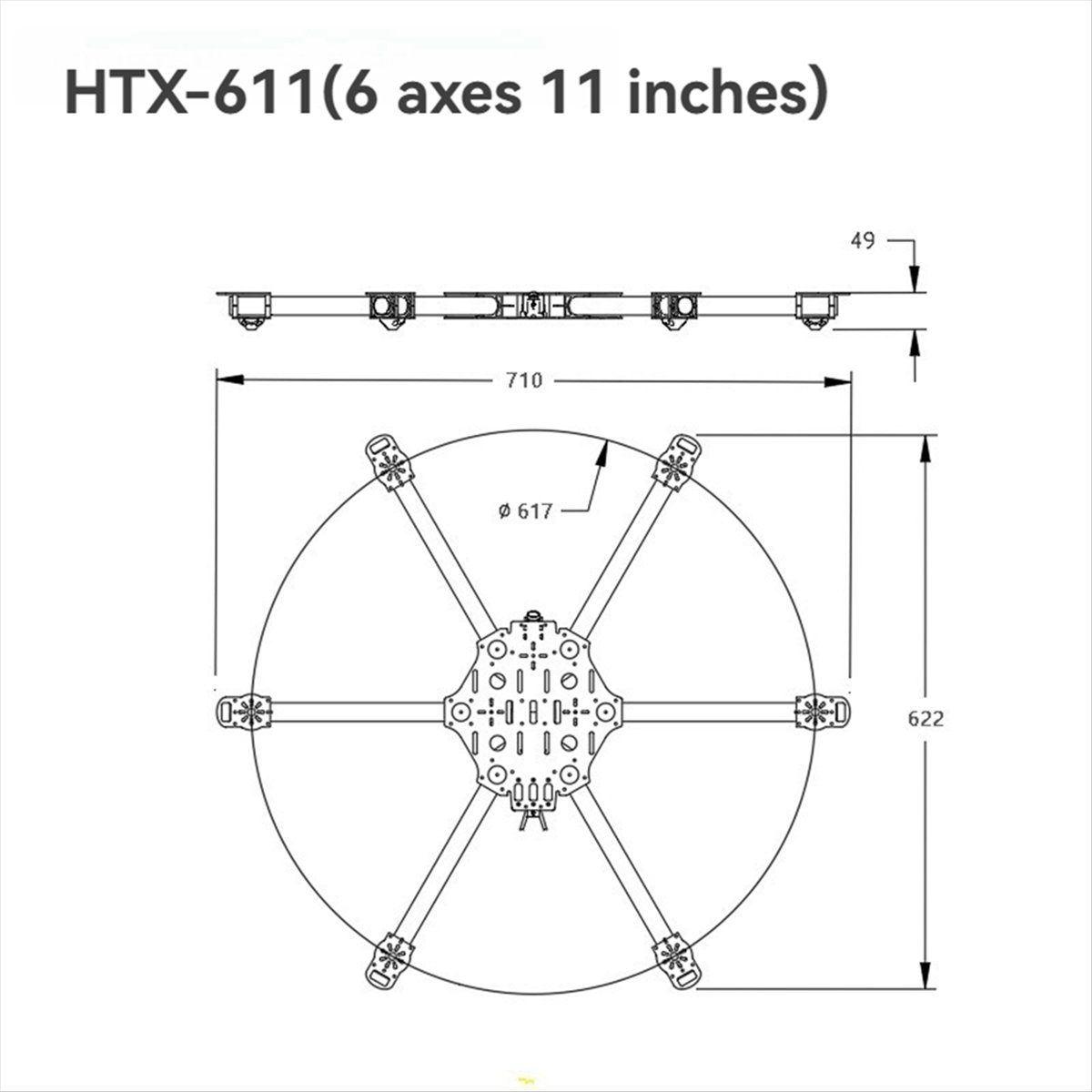 ▶ ✔ ▃ Kit de châssis hexacoptè - Drone Kit Hexacopter avis et prix
